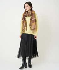 PHHCD65360 GEORGES RECH(小さいサイズ)(メゾン ドゥ サンク)  [日本製]アコーディオンシアープリーツスカート ライトグレー