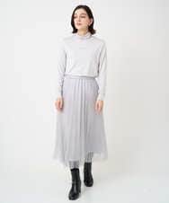 PHHCD65360 GEORGES RECH(小さいサイズ)(メゾン ドゥ サンク)  [日本製]アコーディオンシアープリーツスカート ライトグレー