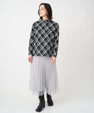 PHHCD65360 GEORGES RECH(小さいサイズ)(メゾン ドゥ サンク)  [日本製]アコーディオンシアープリーツスカート ライトグレー