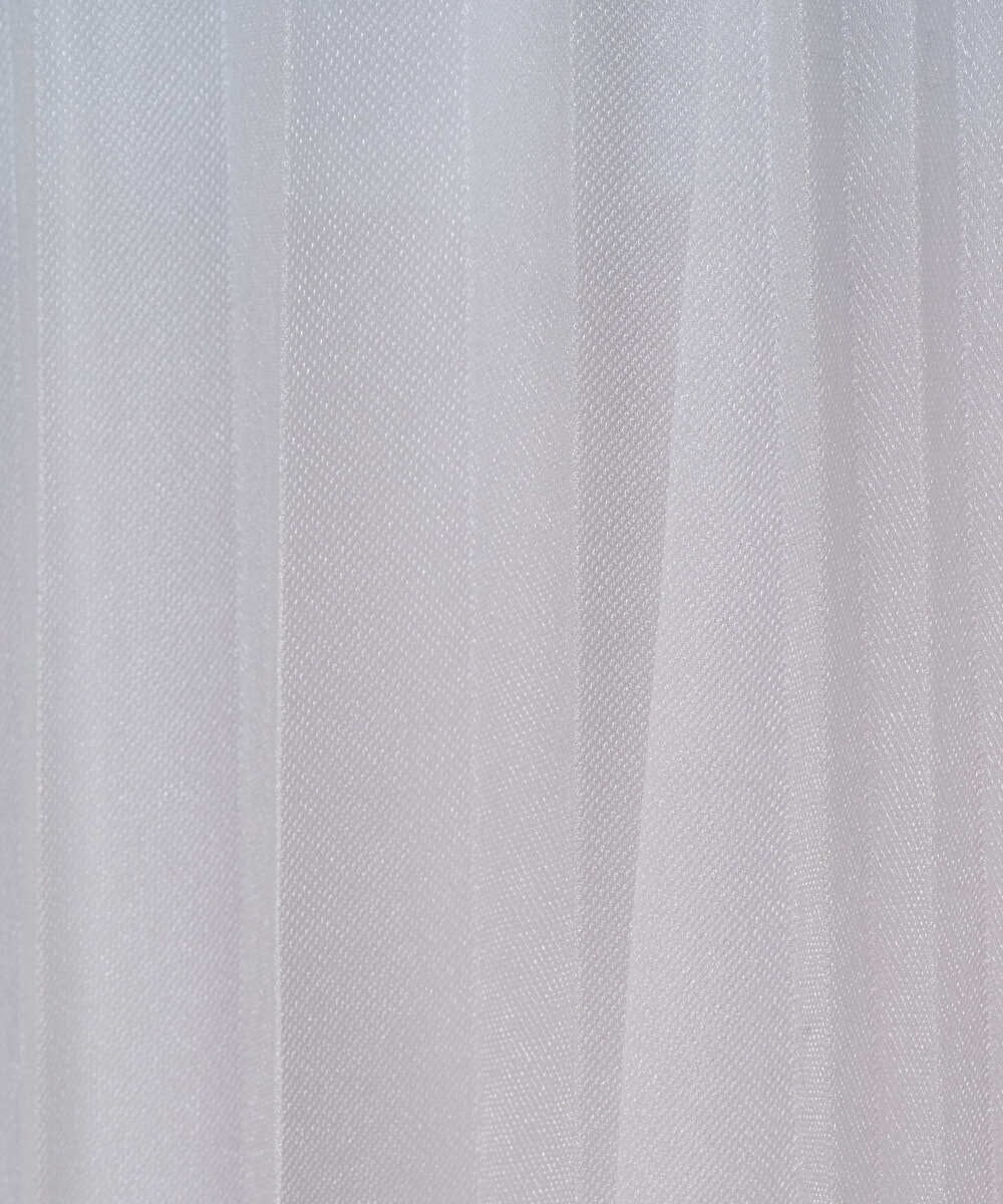 PHHCD65360 GEORGES RECH(小さいサイズ)(メゾン ドゥ サンク)  [日本製]アコーディオンシアープリーツスカート ライトグレー