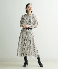 PHHCS05330 GEORGES RECH(小さいサイズ)(メゾン ドゥ サンク) 【セットアップ対応】千鳥格子柄スカート ベージュ系