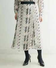 PHHCS05330 GEORGES RECH(小さいサイズ)(メゾン ドゥ サンク) 【セットアップ対応】千鳥格子柄スカート ベージュ系