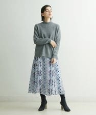 PHHCS05330 GEORGES RECH(小さいサイズ)(メゾン ドゥ サンク) 【セットアップ対応】千鳥格子柄スカート ベージュ系