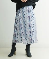 PHHCS05330 GEORGES RECH(小さいサイズ)(メゾン ドゥ サンク) 【セットアップ対応】千鳥格子柄スカート ベージュ系
