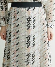 PHHCS05330 GEORGES RECH(小さいサイズ)(メゾン ドゥ サンク) 【セットアップ対応】千鳥格子柄スカート ベージュ系