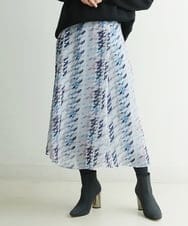 PHHCS05330 GEORGES RECH(小さいサイズ)(メゾン ドゥ サンク) 【セットアップ対応】千鳥格子柄スカート ブルー系