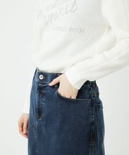 PHHEE01290 GEORGES RECH(小さいサイズ)(メゾン ドゥ サンク) スウェットデニムスカート ブルー