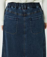 PHHEE01290 GEORGES RECH(小さいサイズ)(メゾン ドゥ サンク)  [セットアップ対応]ジャージーデニムセミタイトスカート ブルー