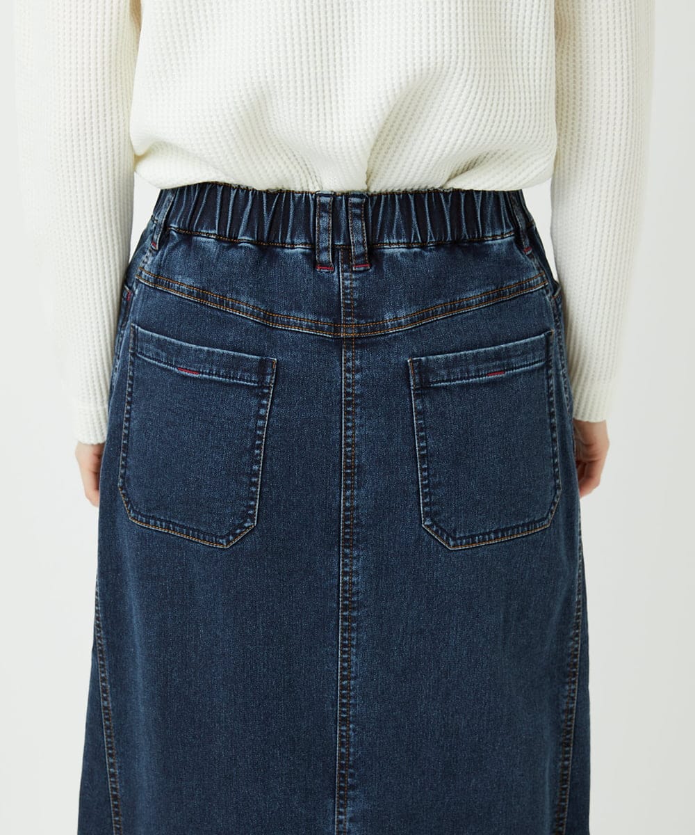 PHHEE01290 GEORGES RECH(小さいサイズ)(メゾン ドゥ サンク) スウェットデニムスカート ブルー