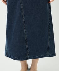 PHHEE01290 GEORGES RECH(小さいサイズ)(メゾン ドゥ サンク)  [セットアップ対応]ジャージーデニムセミタイトスカート ブルー