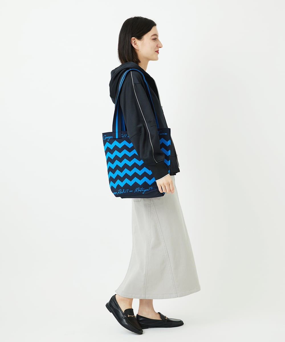 PHHEE01290 GEORGES RECH(小さいサイズ)(メゾン ドゥ サンク)  [セットアップ対応]ジャージーデニムセミタイトスカート ブルー