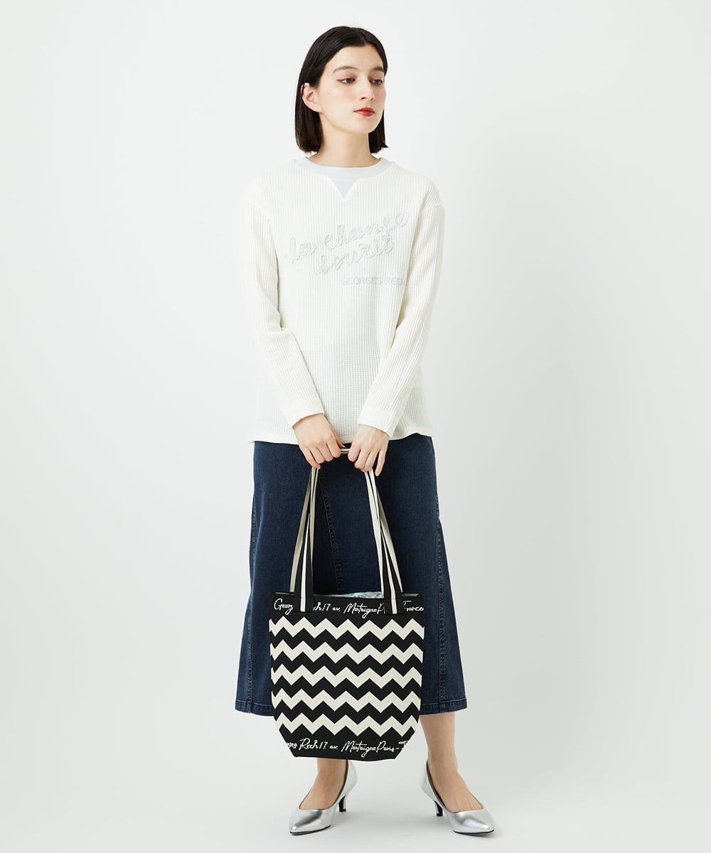 PHHEE01290 GEORGES RECH(小さいサイズ)(メゾン ドゥ サンク) スウェットデニムスカート ブルー