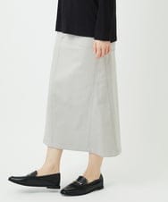 PHHEE01290 GEORGES RECH(小さいサイズ)(メゾン ドゥ サンク)  [セットアップ対応]ジャージーデニムセミタイトスカート ブルー