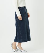 PHHEE01290 GEORGES RECH(小さいサイズ)(メゾン ドゥ サンク) スウェットデニムスカート ブルー