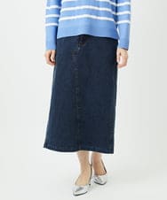 PHHEE01290 GEORGES RECH(小さいサイズ)(メゾン ドゥ サンク) スウェットデニムスカート ブルー