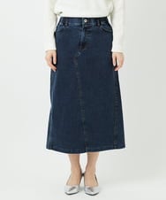 PHHEE01290 GEORGES RECH(小さいサイズ)(メゾン ドゥ サンク) スウェットデニムスカート ブルー