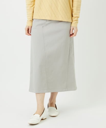 PHHEE01290 GEORGES RECH(小さいサイズ) [セットアップ対応]ジャージーデニムセミタイトスカート