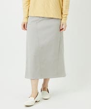 PHHEE01290 GEORGES RECH(小さいサイズ)(メゾン ドゥ サンク)  [セットアップ対応]ジャージーデニムセミタイトスカート ライトグレー