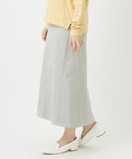PHHEE01290 GEORGES RECH(小さいサイズ)(メゾン ドゥ サンク)  [セットアップ対応]ジャージーデニムセミタイトスカート ライトグレー