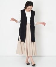 PHHEU18260 GEORGES RECH(小さいサイズ)(メゾン ドゥ サンク) ティアードフレアスカート ベージュ
