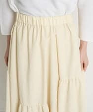PHHEU18260 GEORGES RECH(小さいサイズ)(メゾン ドゥ サンク) ティアードフレアスカート ベージュ