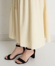 PHHEU18260 GEORGES RECH(小さいサイズ)(メゾン ドゥ サンク) ティアードフレアスカート ベージュ