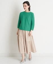 PHHEU18260 GEORGES RECH(小さいサイズ)(メゾン ドゥ サンク) ティアードフレアスカート ベージュ