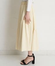 PHHEU18260 GEORGES RECH(小さいサイズ)(メゾン ドゥ サンク) ティアードフレアスカート ベージュ