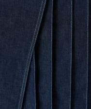 PHHEV26330 GEORGES RECH(小さいサイズ)(メゾン ドゥ サンク) [セットアップ対応]アシンメトリープリーツラップデニムスカート ライトブルー