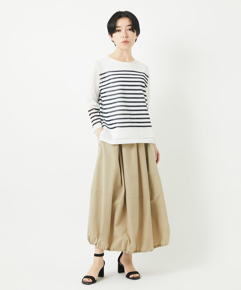 PHHGB40330 GEORGES RECH(小さいサイズ)(メゾン ドゥ サンク)  [セットアップ対応]テックスブリッド4WAYバルーンスカート ベージュ
