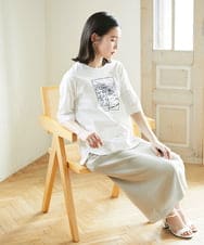 PHHGD34230 GEORGES RECH(小さいサイズ)(メゾン ドゥ サンク)  [セットアップ対応]ジャージーナロースカート ベージュ