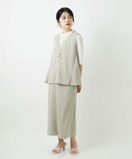 PHHGD34230 GEORGES RECH(小さいサイズ)(メゾン ドゥ サンク)  [セットアップ対応]ジャージーナロースカート ベージュ