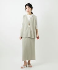 PHHGD34230 GEORGES RECH(小さいサイズ)(メゾン ドゥ サンク)  [セットアップ対応]ジャージーナロースカート ベージュ