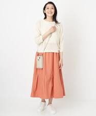 PHHGS02290 GEORGES RECH(小さいサイズ)(メゾン ドゥ サンク) ワッシャーアシメ切替スカート ネイビー