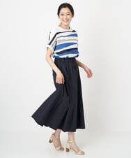 PHHGS02290 GEORGES RECH(小さいサイズ)(メゾン ドゥ サンク) ワッシャーアシメ切替スカート ネイビー