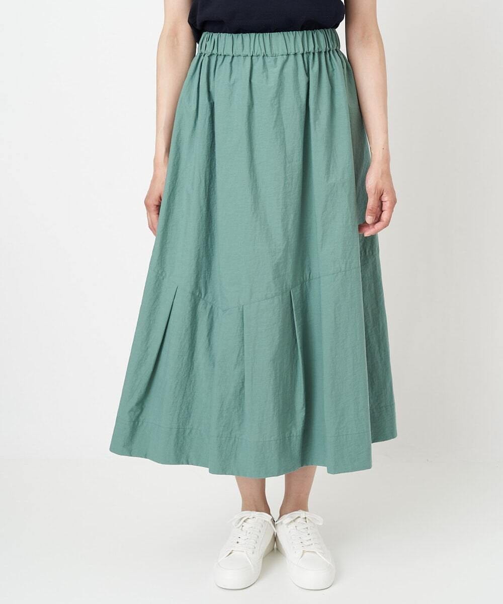 PHHGS02290 GEORGES RECH(小さいサイズ)(メゾン ドゥ サンク) ワッシャーアシメ切替スカート ネイビー