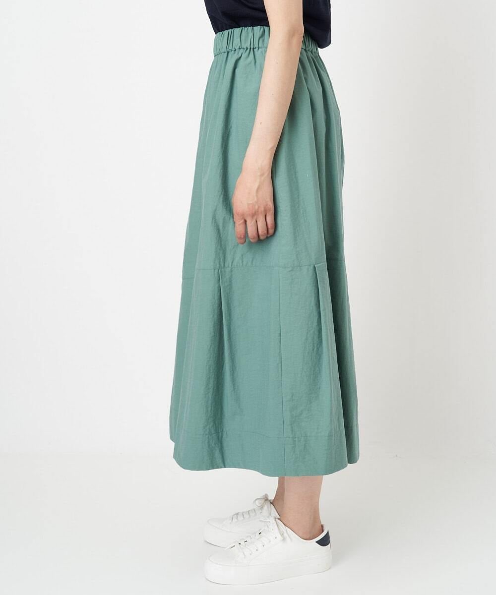 PHHGS02290 GEORGES RECH(小さいサイズ)(メゾン ドゥ サンク) ワッシャーアシメ切替スカート ネイビー