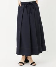 PHHHA55330 GEORGES RECH(小さいサイズ)(メゾン ドゥ サンク) [接触冷感/吸汗速乾]サッカータックフレアースカート ライトグレー