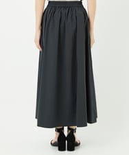 PHHHB05290 GEORGES RECH(小さいサイズ)(メゾン ドゥ サンク) [撥水加工]タフタギャザーフレアスカート ダークグレー