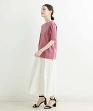 PHHHT18330 GEORGES RECH(小さいサイズ)(メゾン ドゥ サンク) ヴィンテージツイルプリーツスカート グレイッシュベージュ