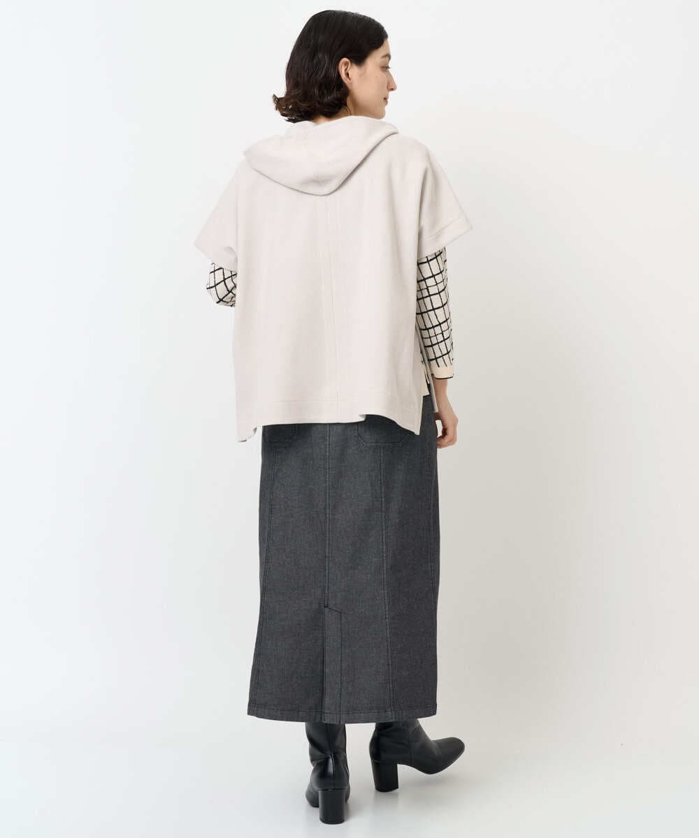 PHHJB40290 GEORGES RECH(小さいサイズ)(メゾン ドゥ サンク)  [セットアップ対応]セミタイトブラックデニムスカート ブラック