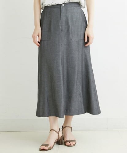 PHHJT39260 GEORGES RECH(小さいサイズ) [接触冷感]シャンブレーマーメイドスカート