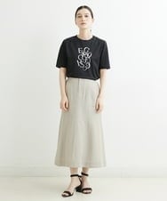 PHHJT39260 GEORGES RECH(小さいサイズ)(メゾン ドゥ サンク) [接触冷感]シャンブレーマーメイドスカート ブラック