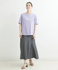 PHHJT39260 GEORGES RECH(小さいサイズ)(メゾン ドゥ サンク) [接触冷感]シャンブレーマーメイドスカート ブラック