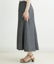 PHHJT39260 GEORGES RECH(小さいサイズ)(メゾン ドゥ サンク) [接触冷感]シャンブレーマーメイドスカート ブラック