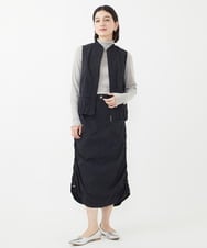 PHHJV01290 GEORGES RECH(小さいサイズ)(メゾン ドゥ サンク)  [セットアップ対応]サイドギャザードロストスカート ベージュ