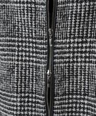 PHJAD31630 GEORGES RECH(小さいサイズ)(メゾン ドゥ サンク) シルクウールグレンチェックポンチョジャケット ブラック