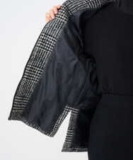 PHJAD31630 GEORGES RECH(小さいサイズ)(メゾン ドゥ サンク) シルクウールグレンチェックポンチョジャケット ブラック