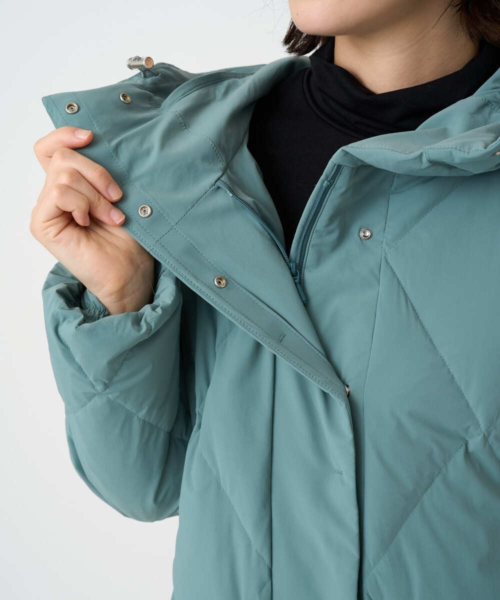 PHJAD48490 GEORGES RECH(小さいサイズ)(メゾン ドゥ サンク) マットストレッチタフタダウンジャケット グリーン