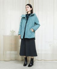 PHJAD48490 GEORGES RECH(小さいサイズ)(メゾン ドゥ サンク) マットストレッチタフタダウンジャケット グリーン